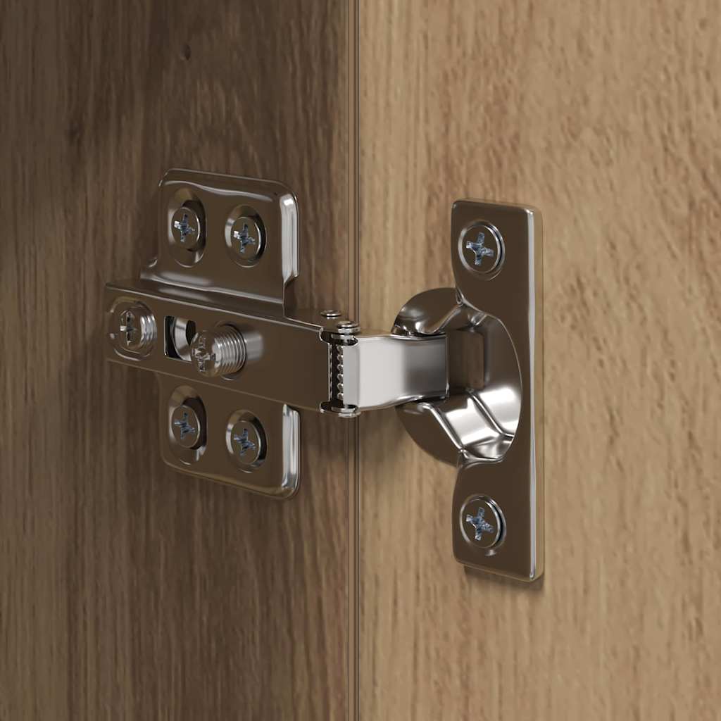 TV-bänkset Väggmonterad 4 pcs Artisan Ek Konstruerat trä