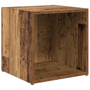 TV-bänkset Väggmonterad 6 pcs Gammalt trä Konstruerat trä