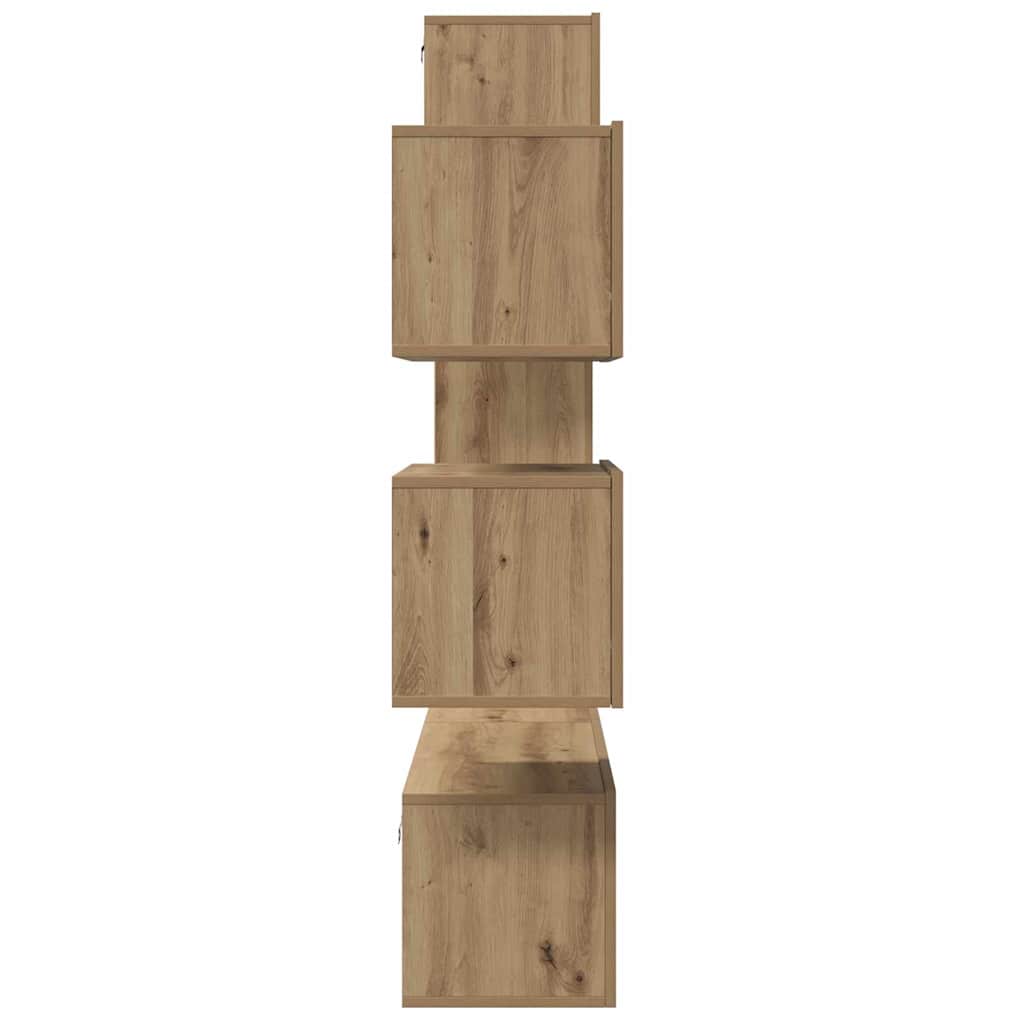 TV-bänkset Väggmonterad 6 pcs Artisan Ek Konstruerat trä