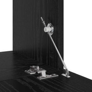 TV-bänkset 8 pcs Svart ek 80 x 30 x 30.5 cm Konstruerat trä