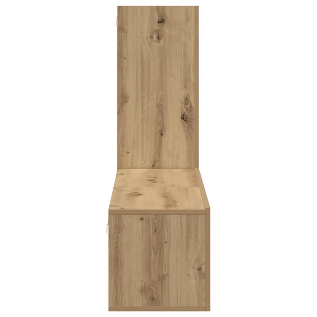 TV-bänkset Väggmonterad 3 pcs Artisan Ek Konstruerat trä