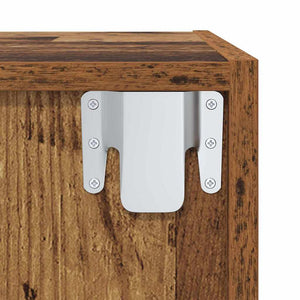 TV-bänkset 4 pcs Gammalt trä 37 x 37 x 107,5 cm Konstruerat trä