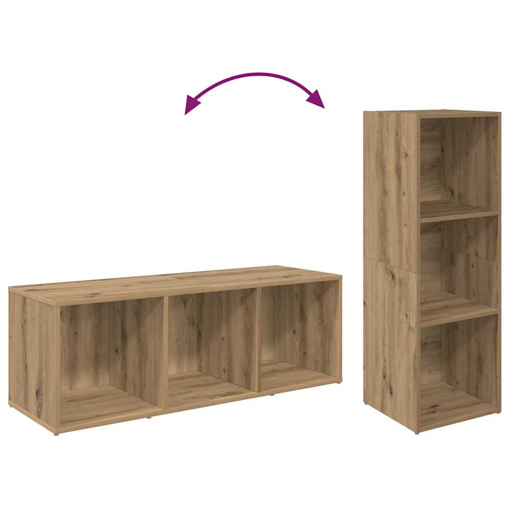 TV-bänkset 2 pcs Artisan Ek 107 x 35 x 37 cm Konstruerat trä