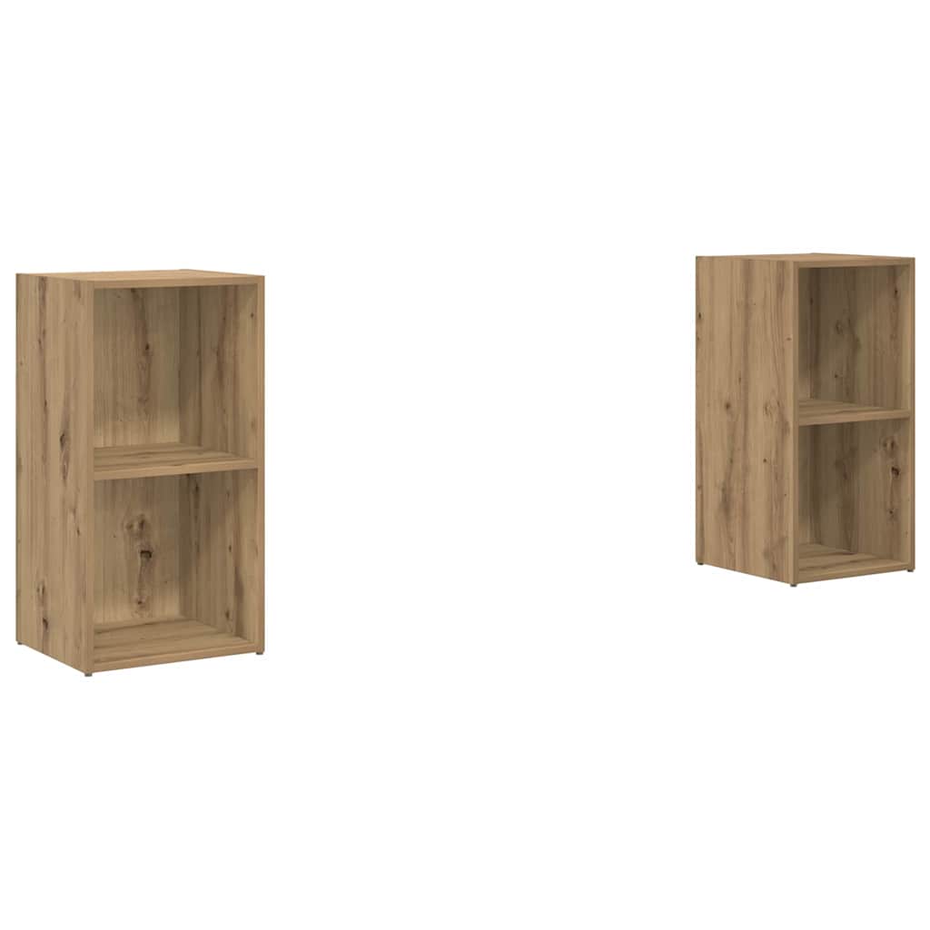TV-bänkset 2 pcs Artisan Ek 72 x 35 x 36,5 cm Konstruerat trä