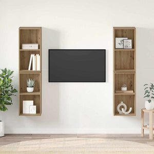 TV-bänkset 4 pcs Artisan Ek 37 x 37 x 72 cm Konstruerat trä