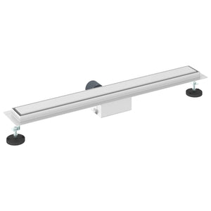 2 i 1 Duschavlopp Silver 80 cm Rostfritt Stål 304