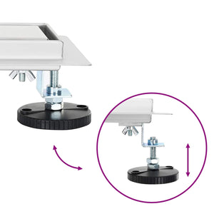 2 i 1 Duschavlopp Silver 80 cm Rostfritt Stål 304