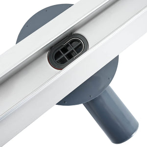 360° Duschavlopp med smal modell Silver 90 cm