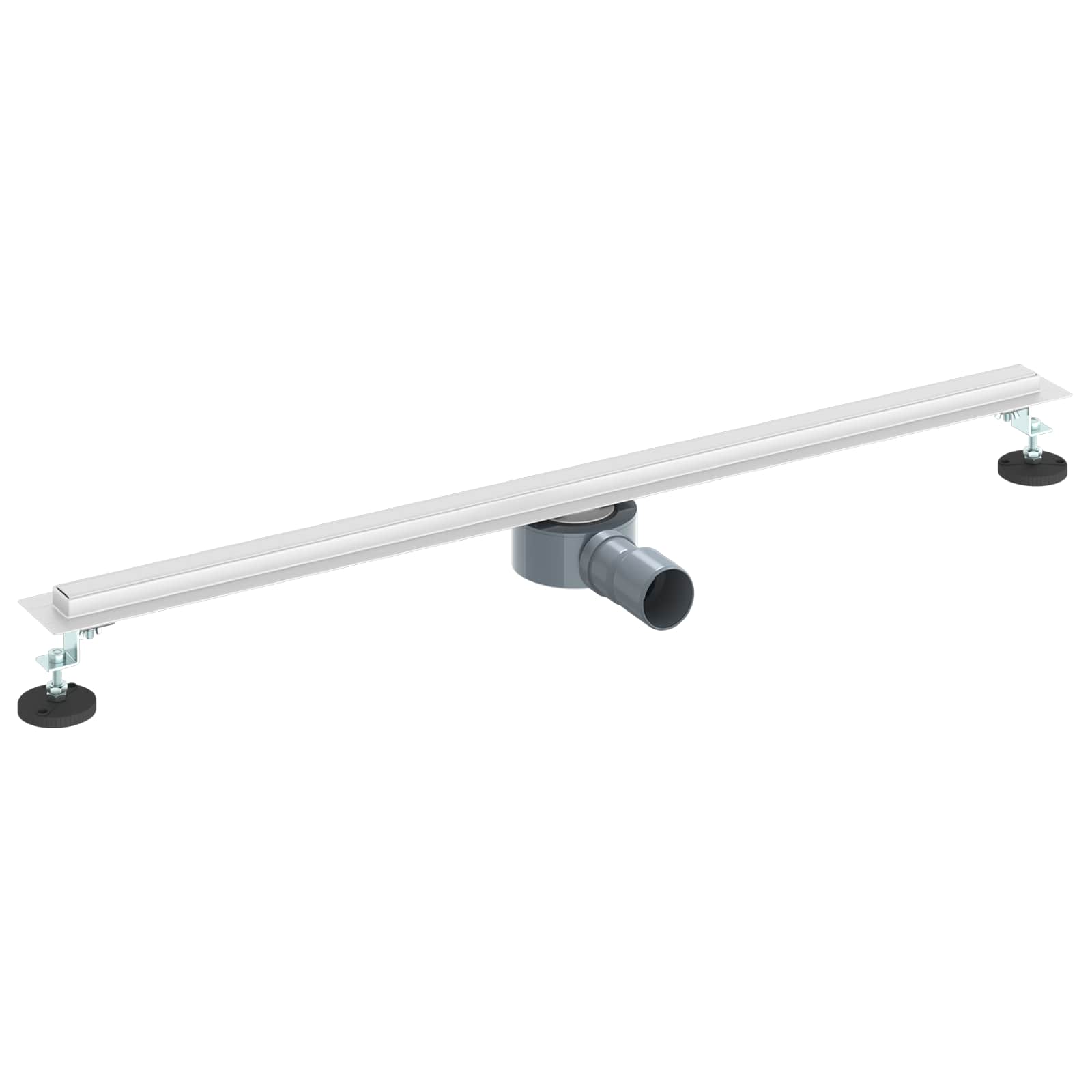 360° Duschavlopp med smal modell Silver 90 cm