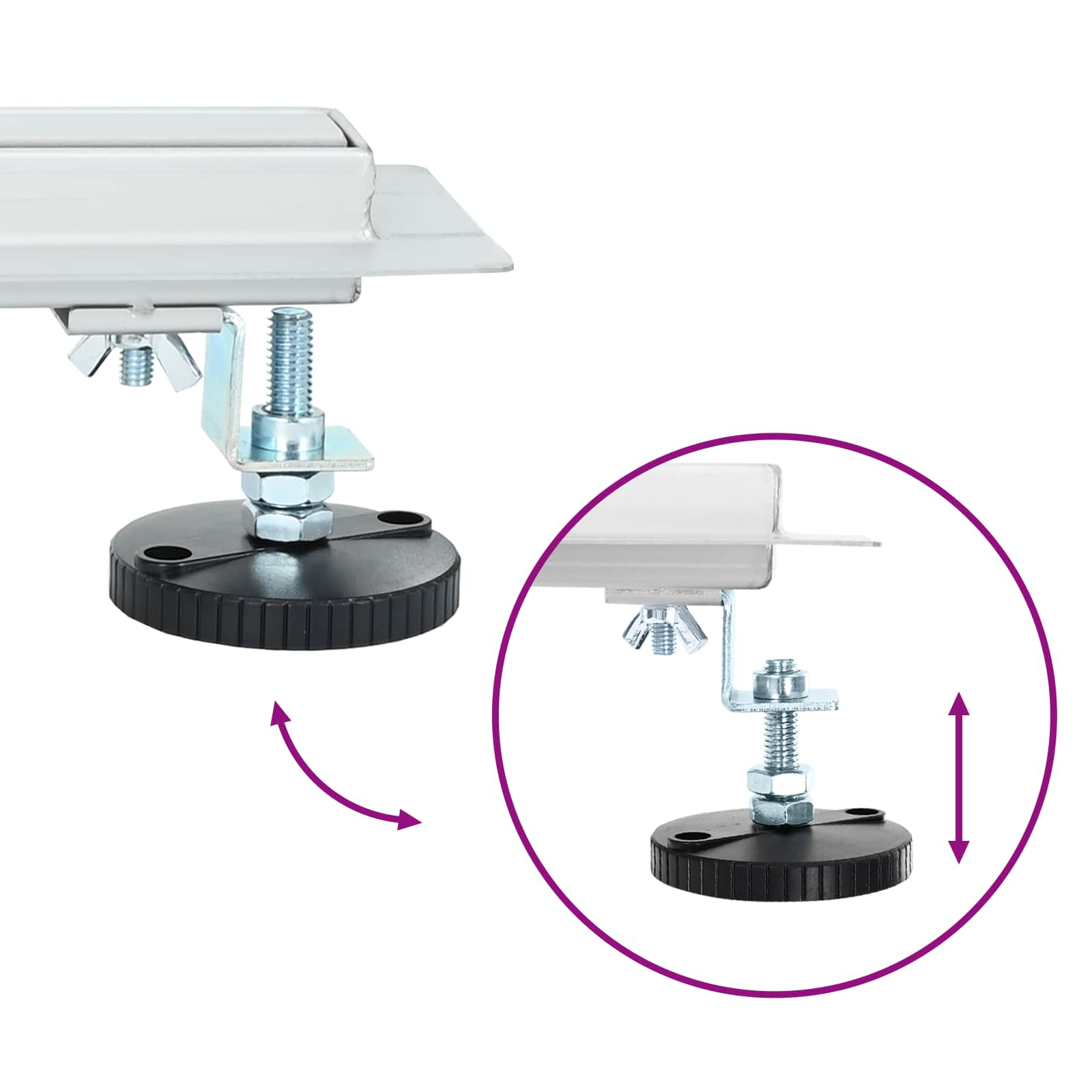 360° Duschavlopp med smal modell Silver 90 cm