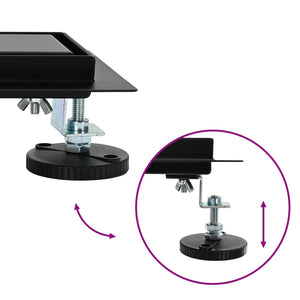 Duschavlopp 2-i-1 med 360° Siphon Svart 60 cm
