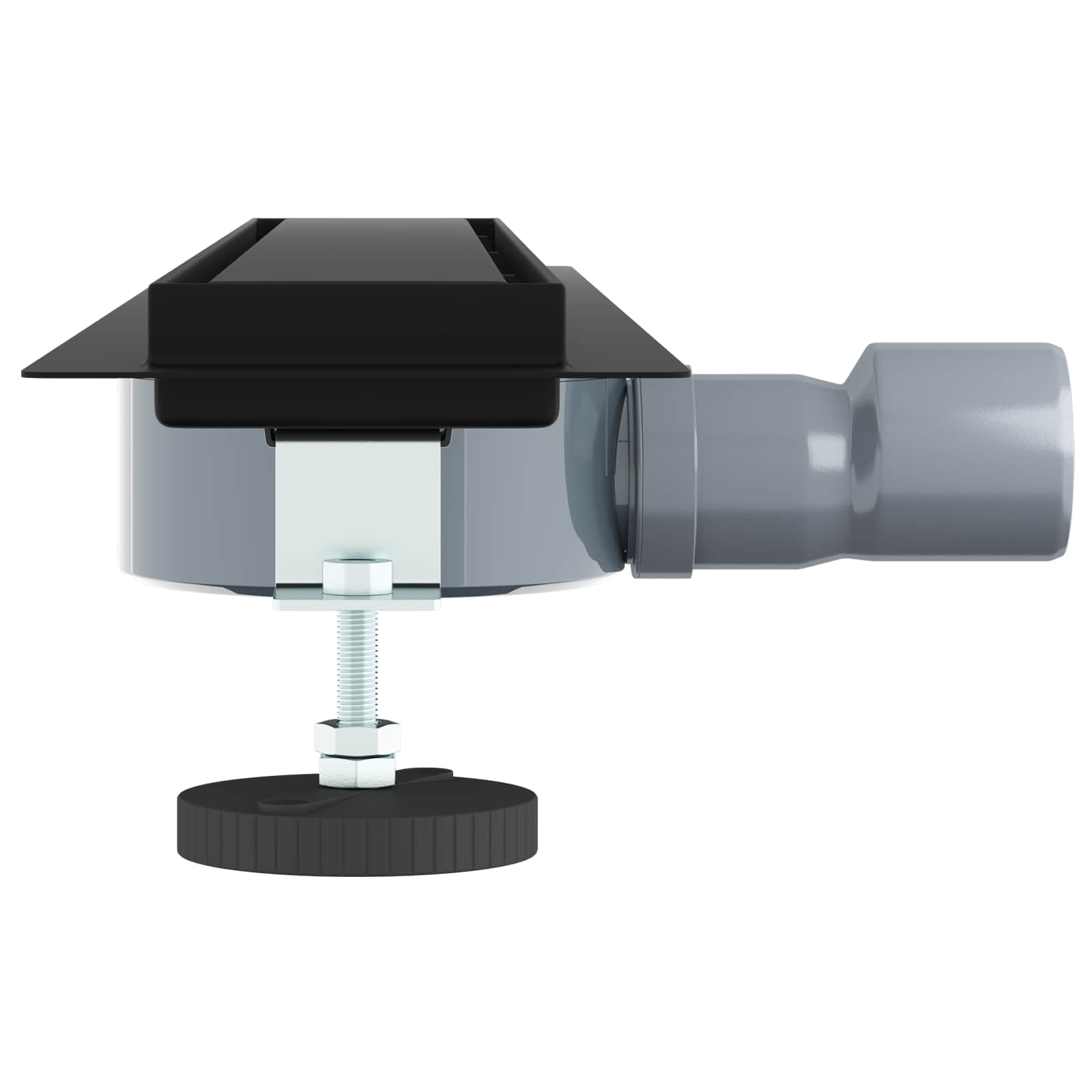 Duschavlopp 2-i-1 med 360° Siphon Svart 60 cm