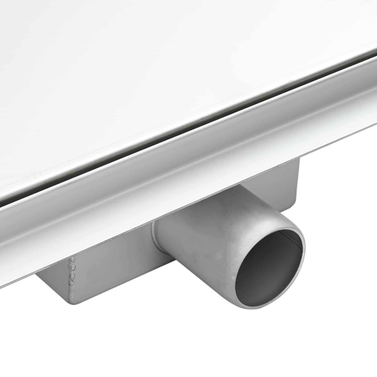 2 i 1 Triangelduschavlopp Silver 25 x 25 cm Rostfritt Stål 304