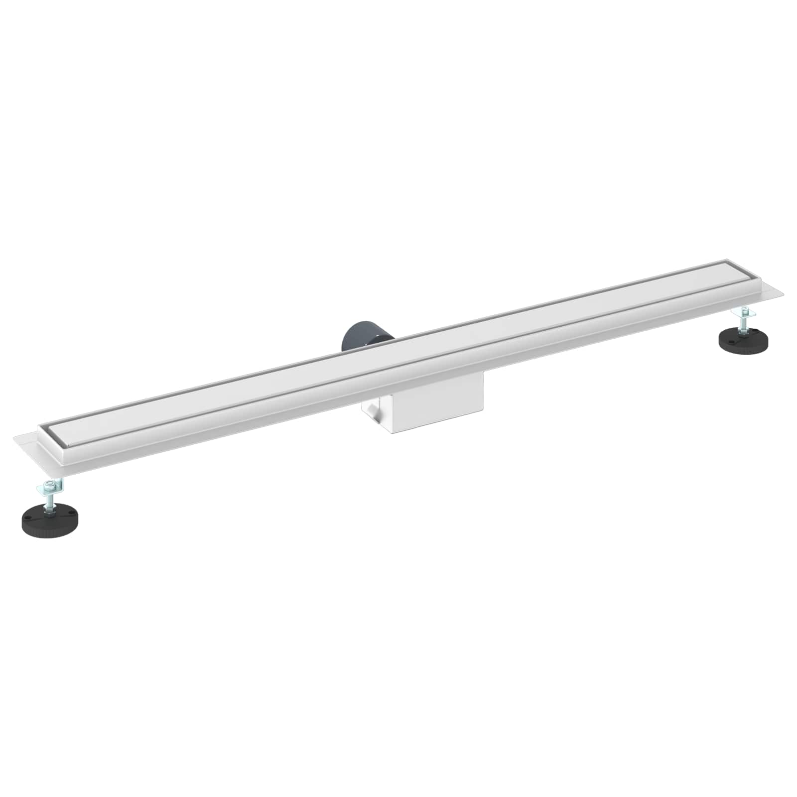 2 i 1 Duschavlopp Silver 100 cm Rostfritt Stål 304