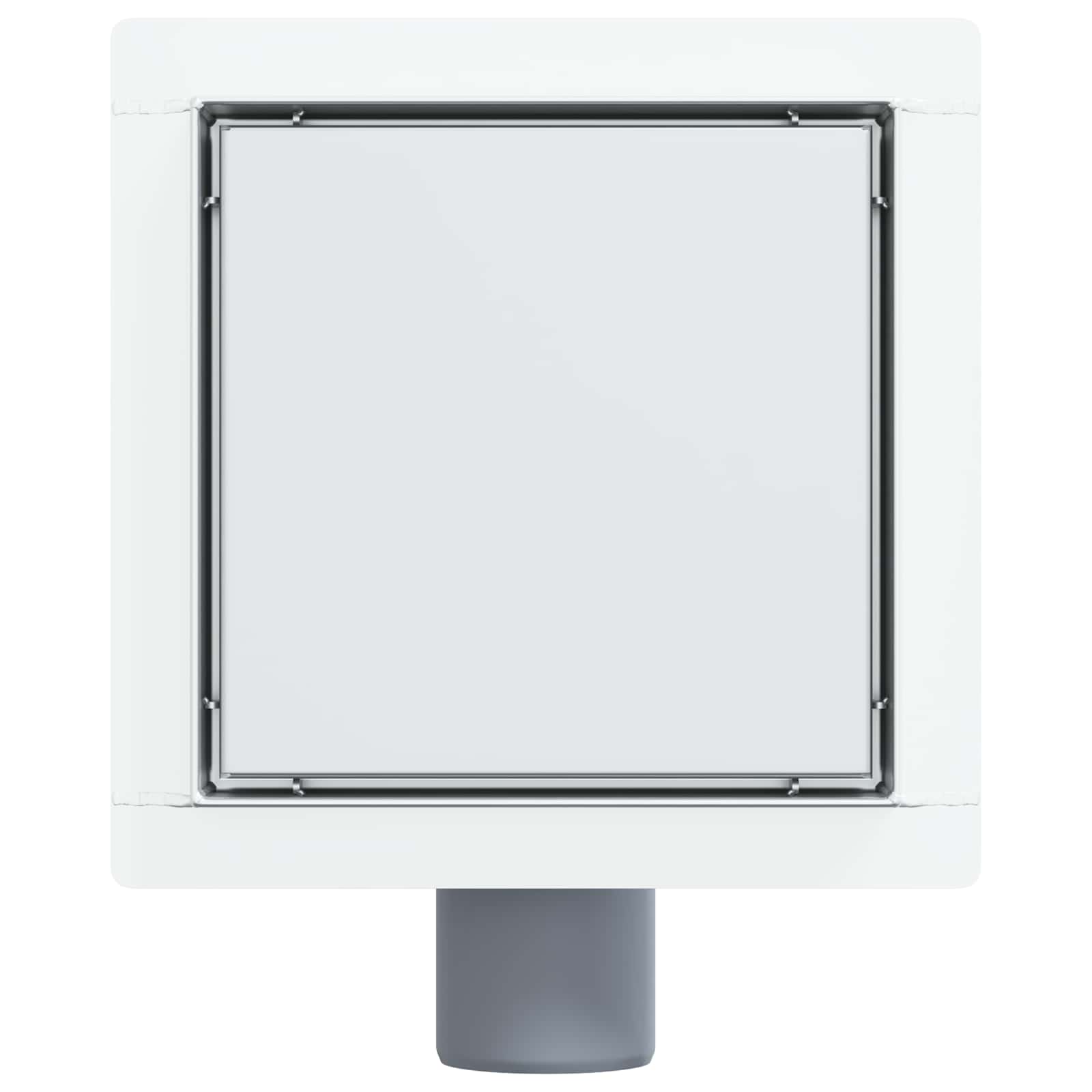 2 i 1 duschavlopp Silver 15 x 15 cm Rostfritt Stål 304