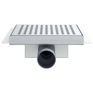 2 i 1 duschavlopp Silver 20 x 20 cm Rostfritt Stål 304