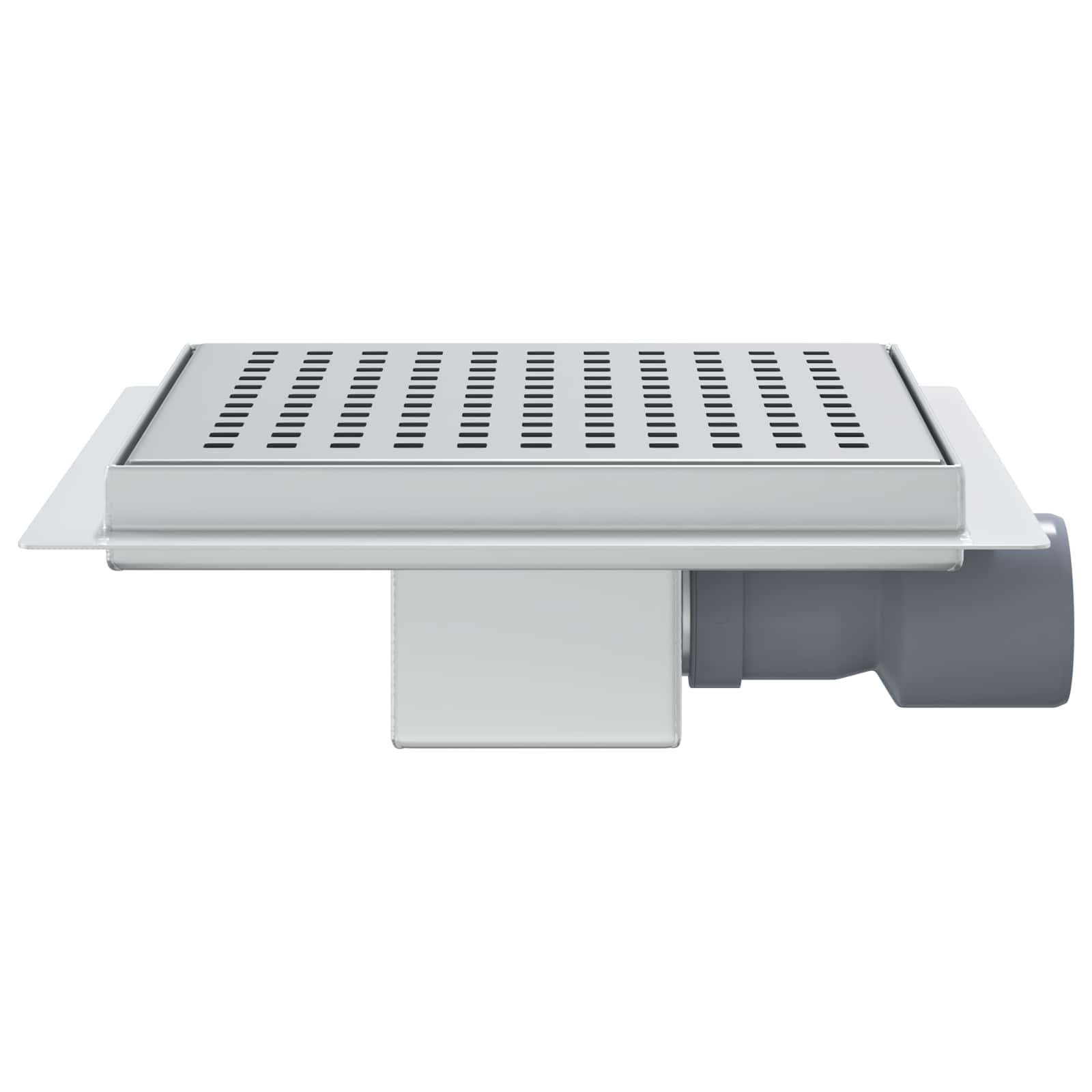 2 i 1 duschavlopp Silver 20 x 20 cm Rostfritt Stål 304