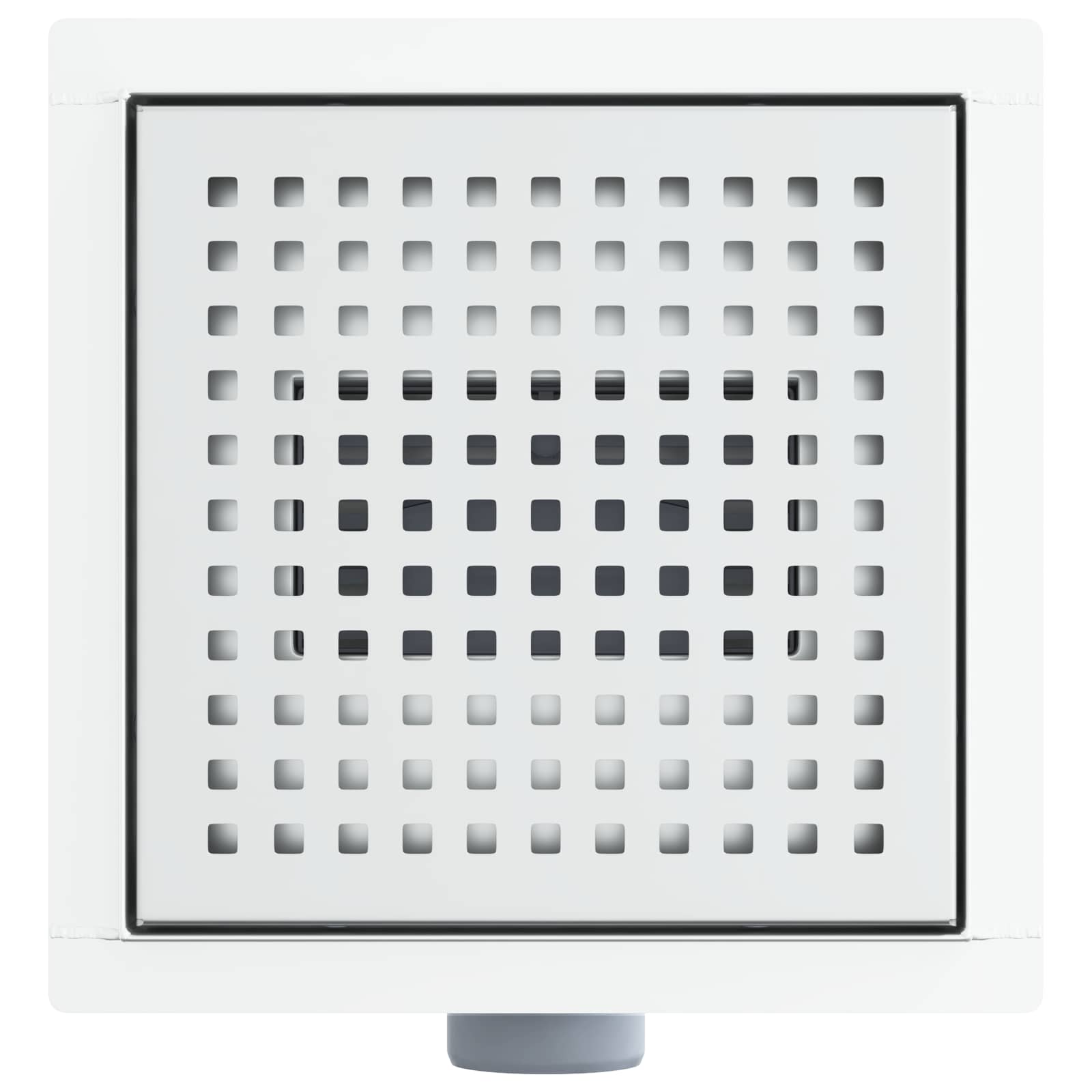 2 i 1 duschavlopp Silver 20 x 20 cm Rostfritt Stål 304