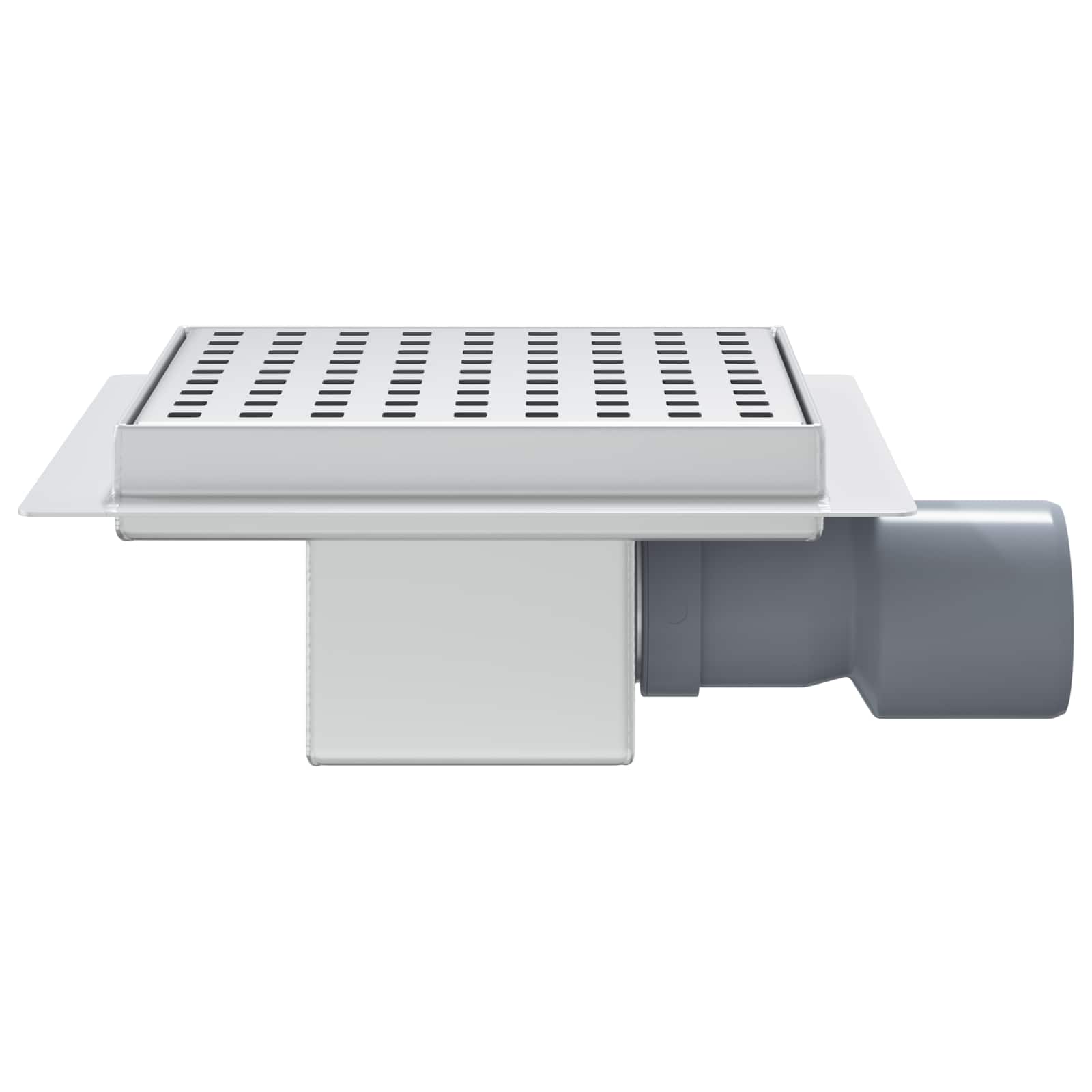 2 i 1 duschavlopp Silver 15 x 15 cm Rostfritt Stål 304