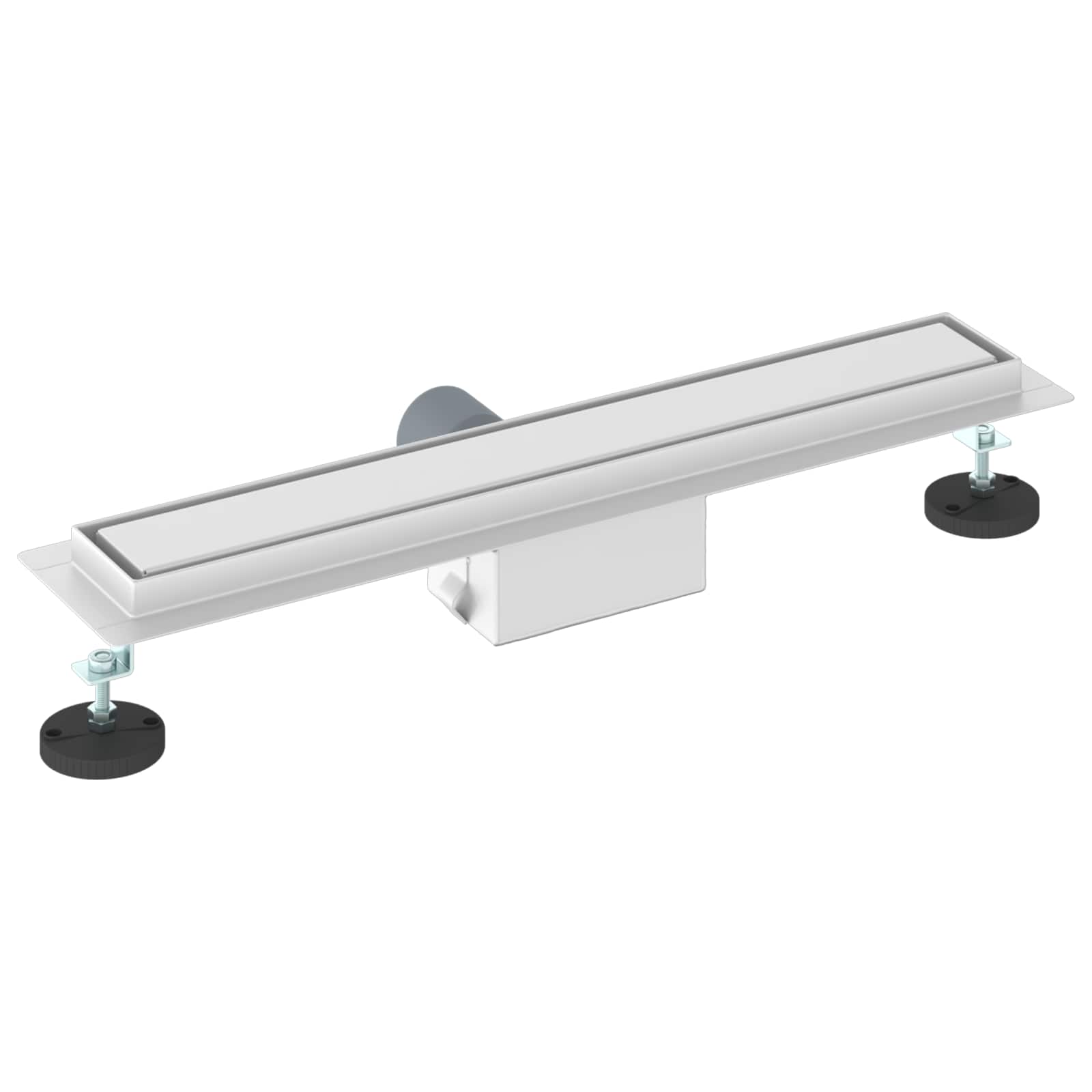 2 i 1 Duschavlopp Silver 50 cm Rostfritt Stål 304