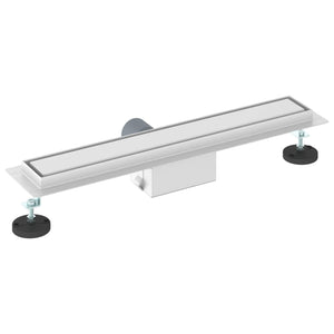 2 i 1 Duschavlopp Silver 50 cm Rostfritt Stål 304