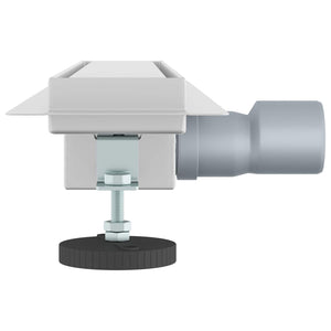 2 i 1 Duschavlopp Silver 50 cm Rostfritt Stål 304