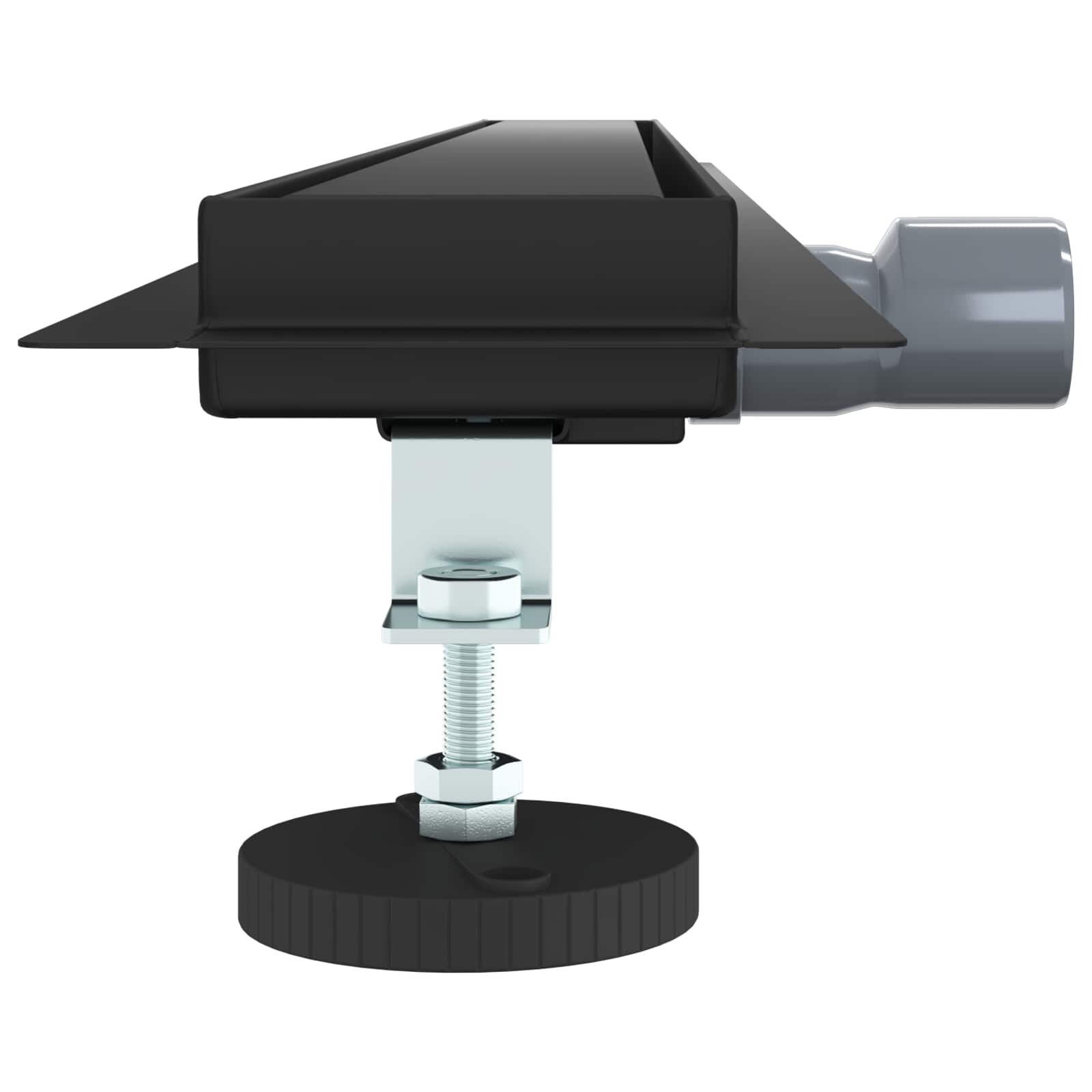 2 i 1 Duschavlopp Svart 90 cm Rostfritt Stål 304