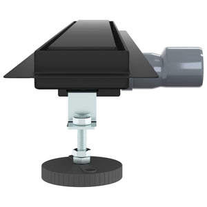 2 i 1 Duschavlopp Svart 80 cm Rostfritt Stål 304