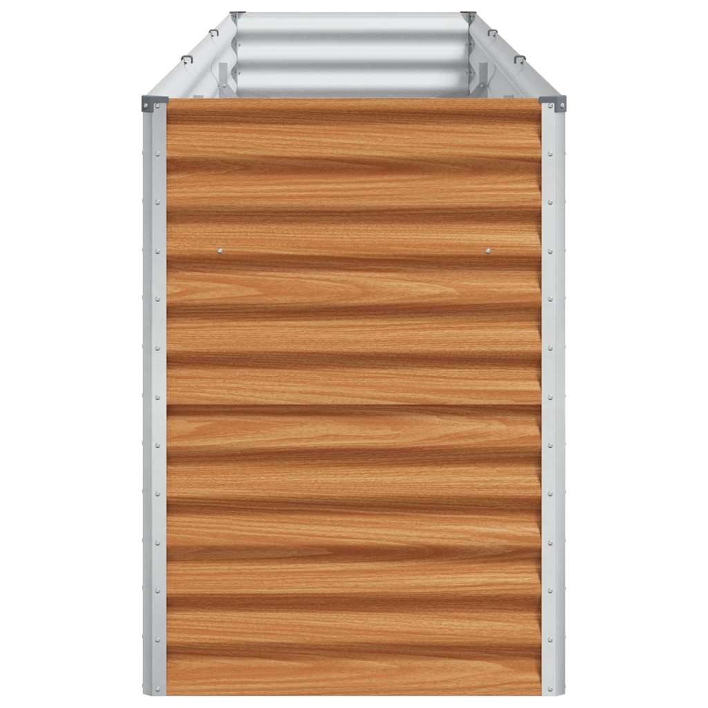 Upphöjd odlingslåda Ljusbrun 290 x 50 x 68 cm Galvaniserat Stål