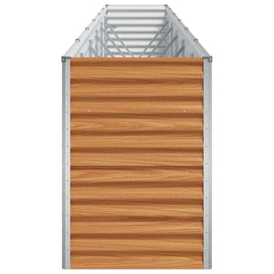 Upphöjd odlingslåda Ljusbrun 582 x 50 x 68 cm Galvaniserat Stål