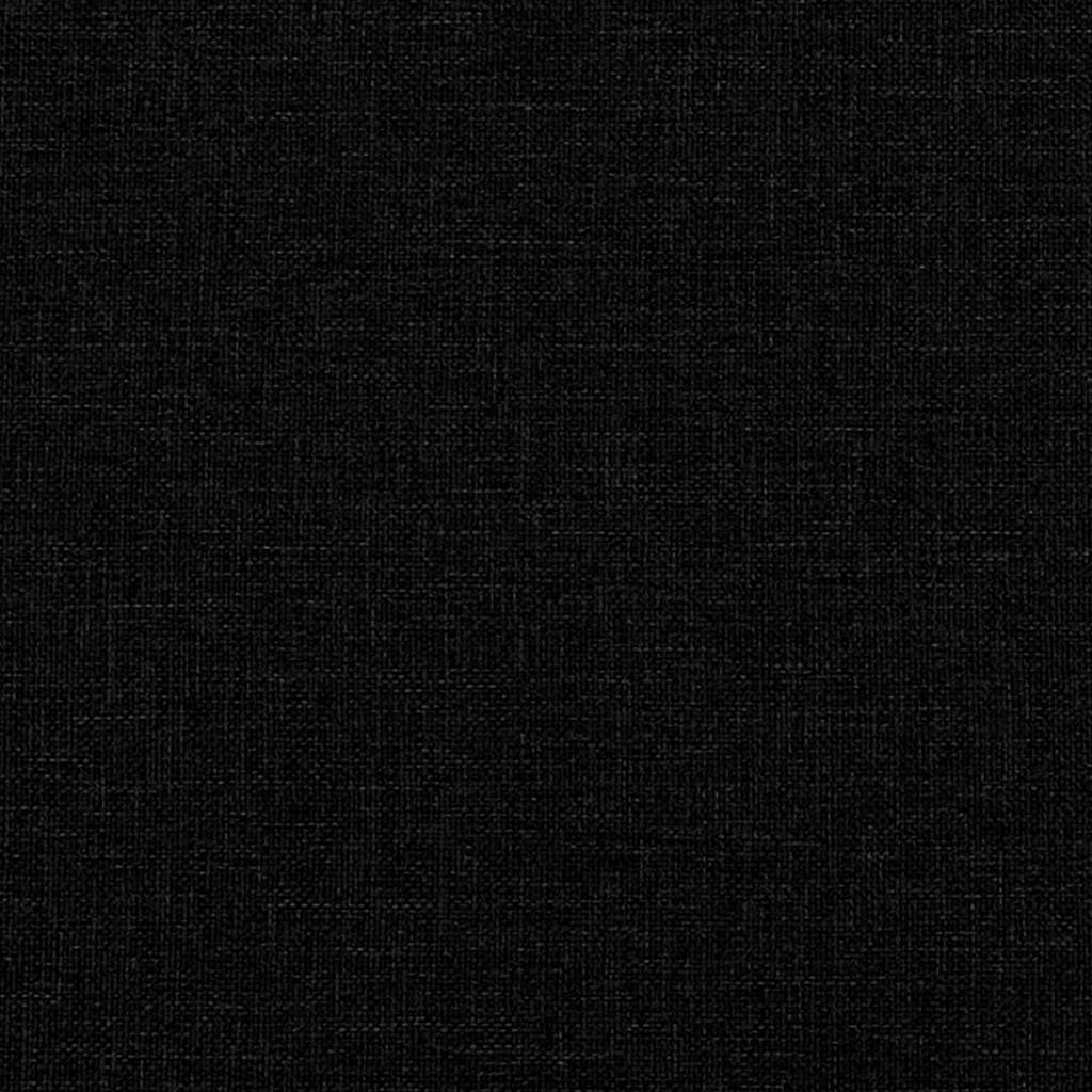 Sängram med huvudgavel Svart 160 x 200 cm Massiv furu