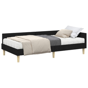 Hörn Sängram med Madrass med madrass 2 pcs Grön tyg