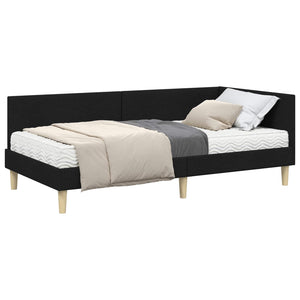 Hörn Sängram med Madrass Övrigt med huvudgavel 2 pcs Grön tyg