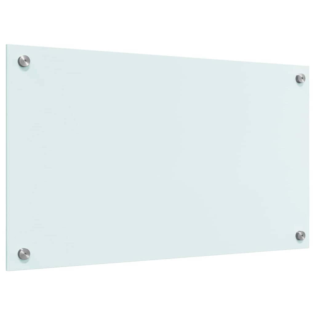 Köksplånbak Vit 70 x 40 cm härdat glas