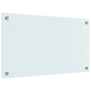 Köksplånbak Vit 70 x 40 cm härdat glas