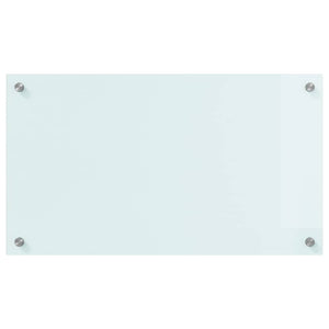 Köksplånbak Vit 70 x 40 cm härdat glas