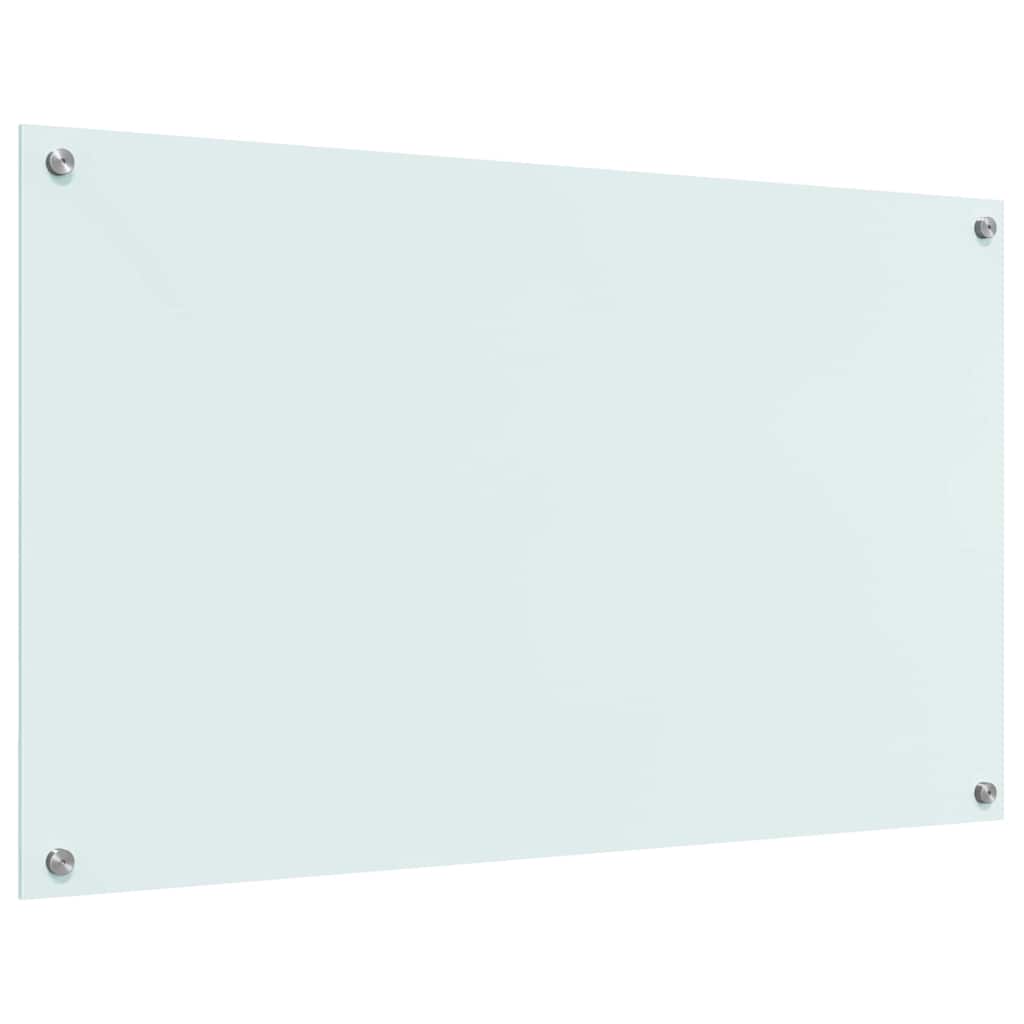 Köksplånbak Vit 100 x 60 cm härdat glas