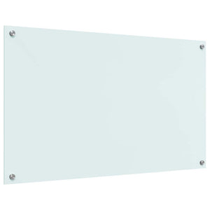 Köksplånbak Vit 100 x 60 cm härdat glas