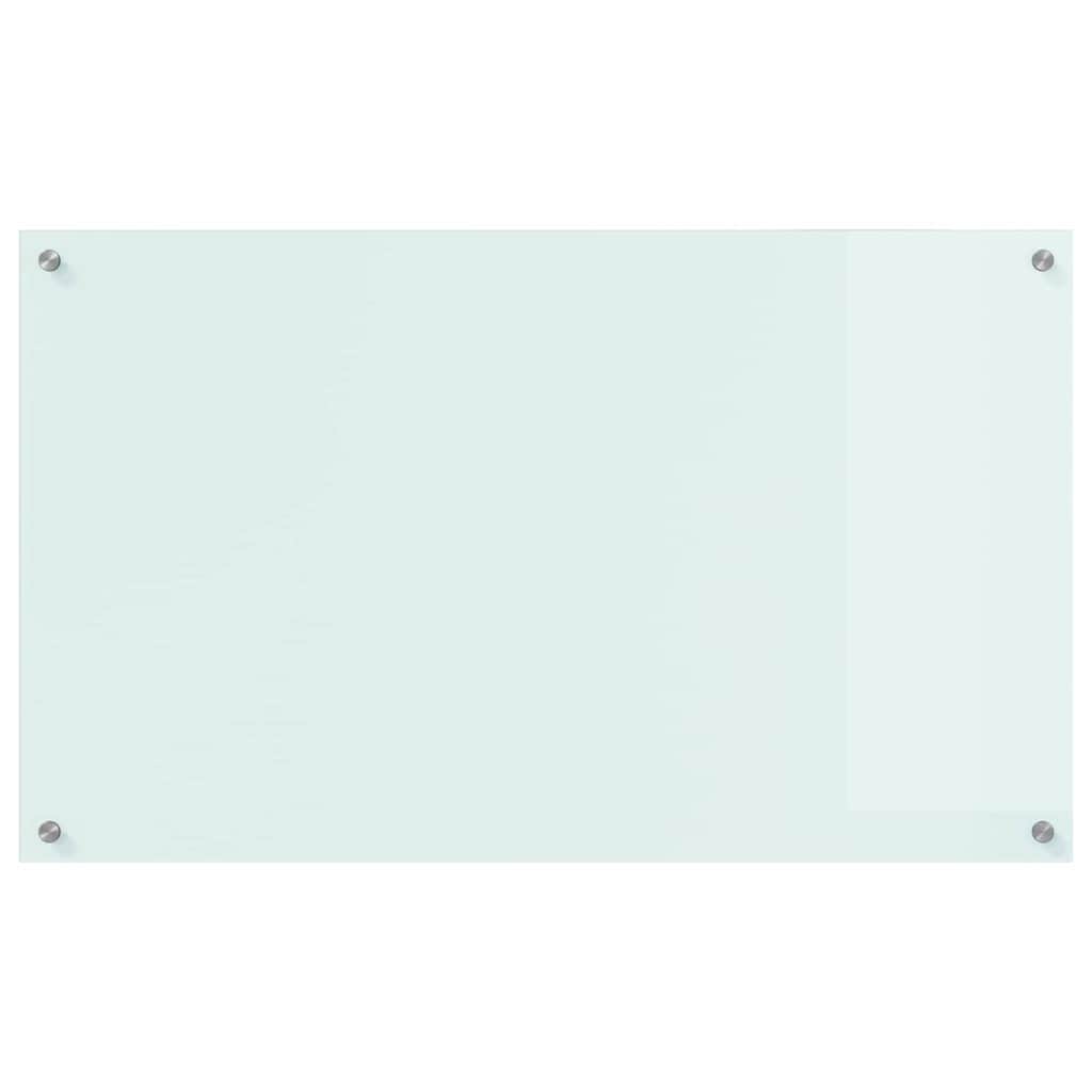 Köksplånbak Vit 100 x 60 cm härdat glas