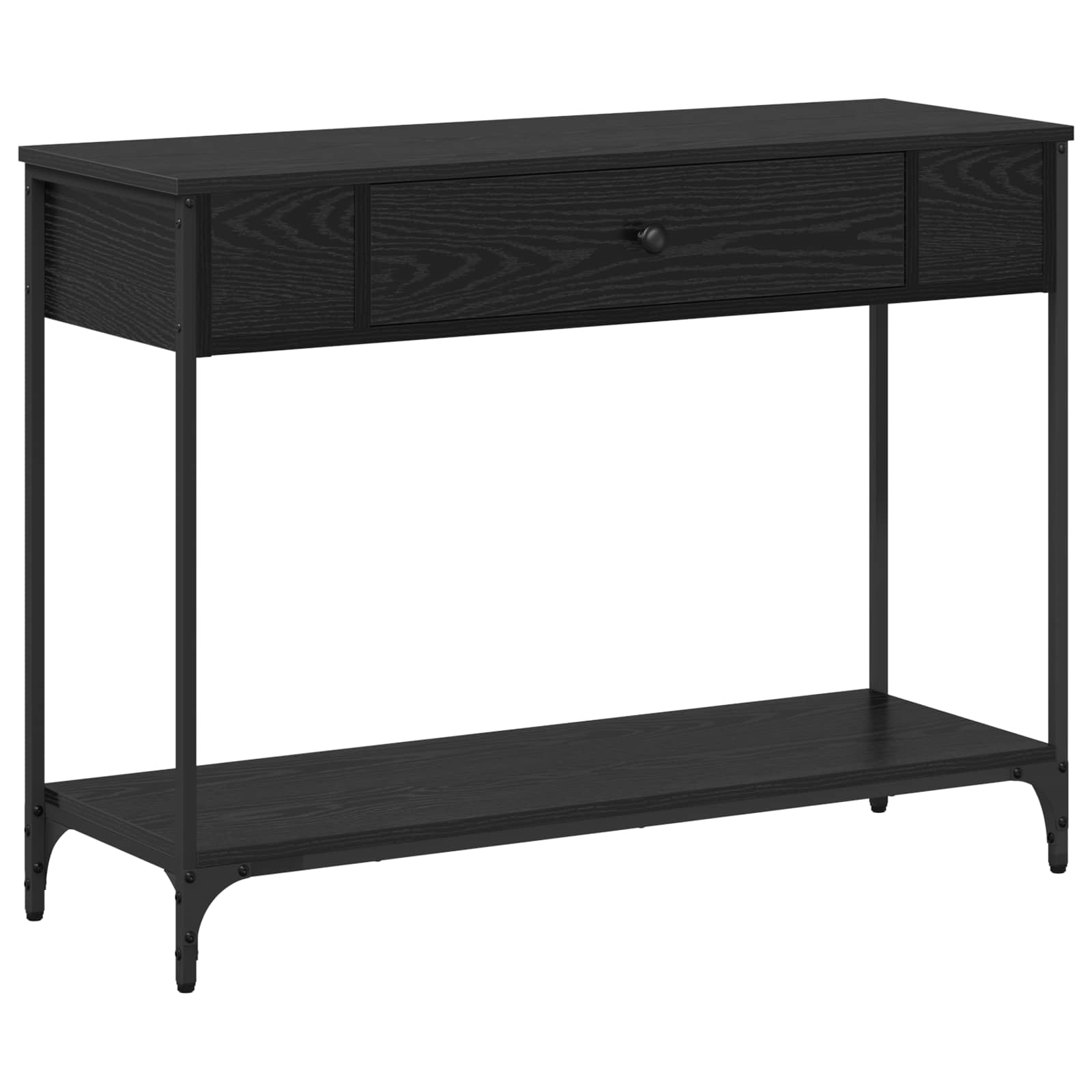 Konsolbord Svart ek 100 x 34.5 x 75 cm Konstruerat trä