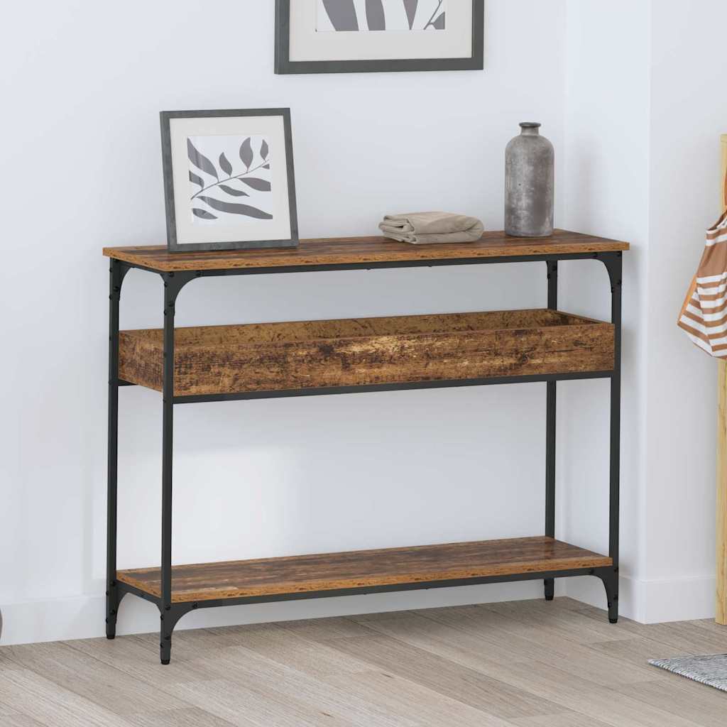 Konsolbord Gammalt trä 100 x 29 x 75 cm Konstruerat trä