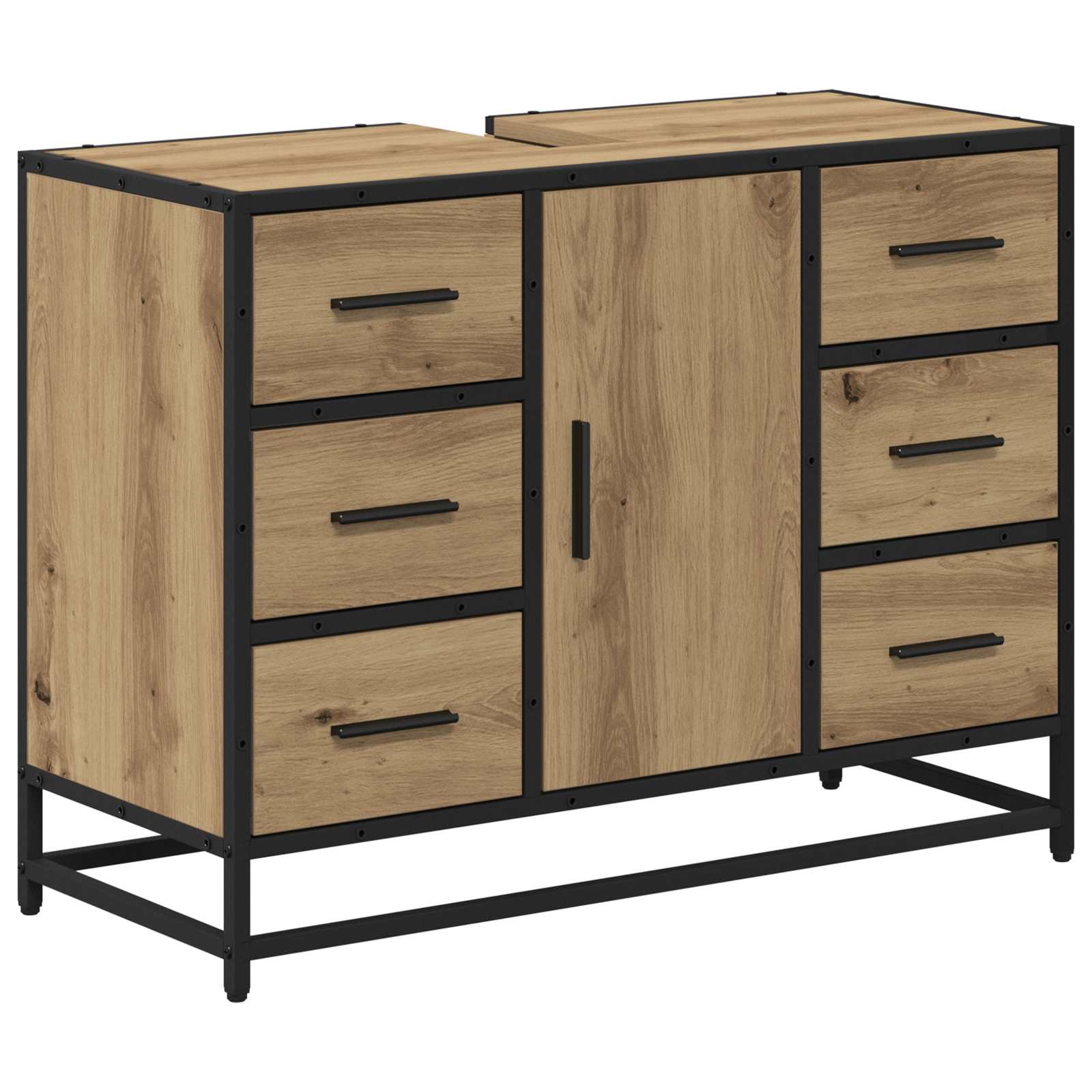 Badrumsskåp Artisan Ek 80 x 33 x 60 cm Konstruerat trä
