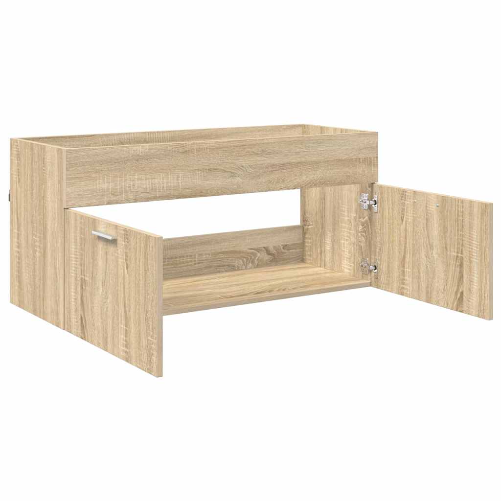 Diskbänksskåp med lagring med dörr Sonoma-ek Konstruerat trä