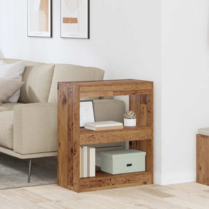 Bokskåp Gammalt trä 60 x 30 x 72 cm Konstruerat trä