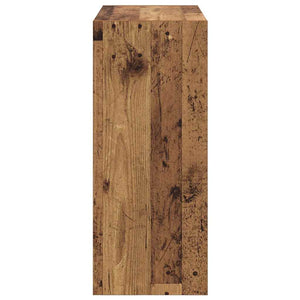Bokskåp Gammalt trä 60 x 30 x 72 cm Konstruerat trä
