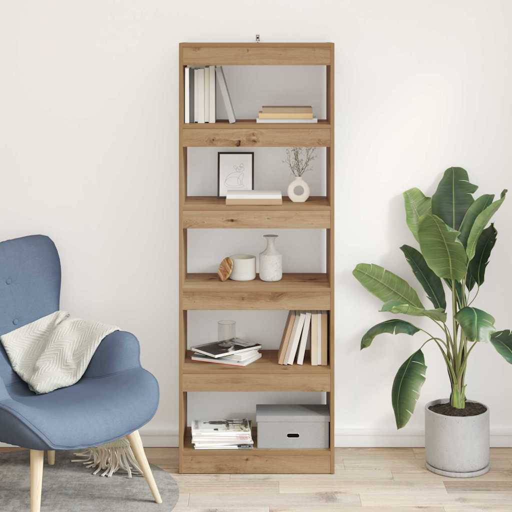 Bokskåp artisan ek 60 x 30 x 166 cm Konstruerat trä