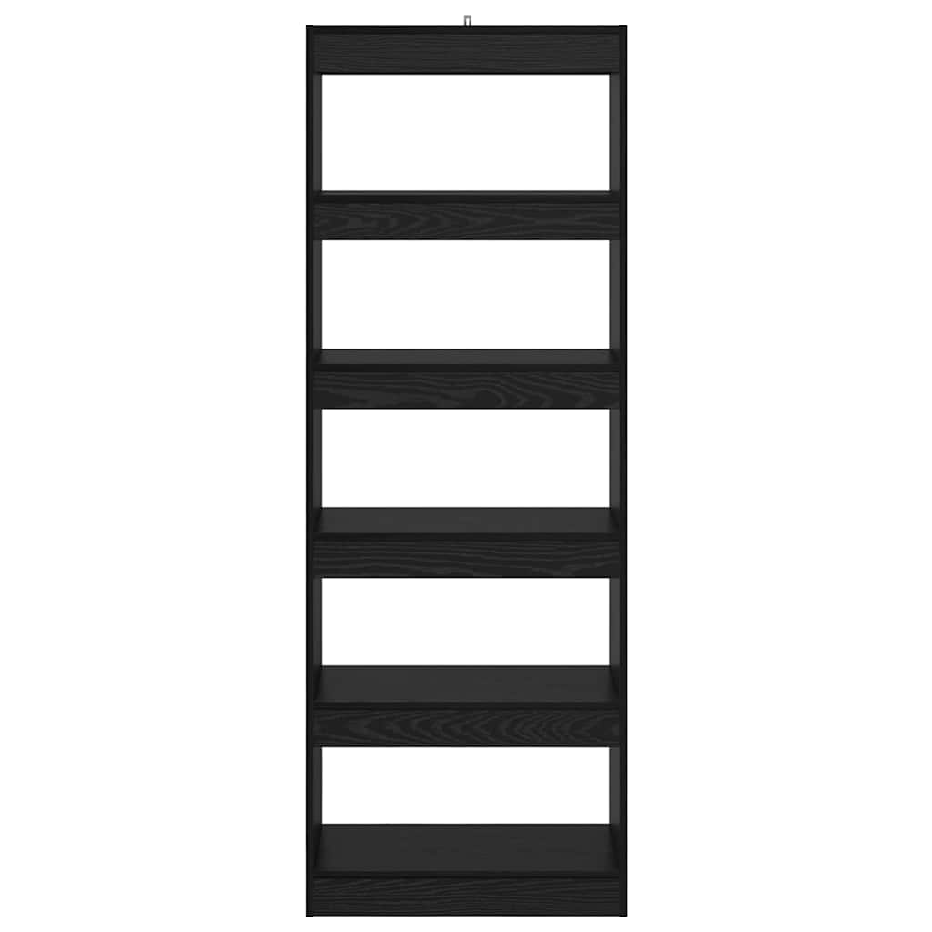 Bokskåp Svart ek 60 x 30 x 166 cm Konstruerat trä