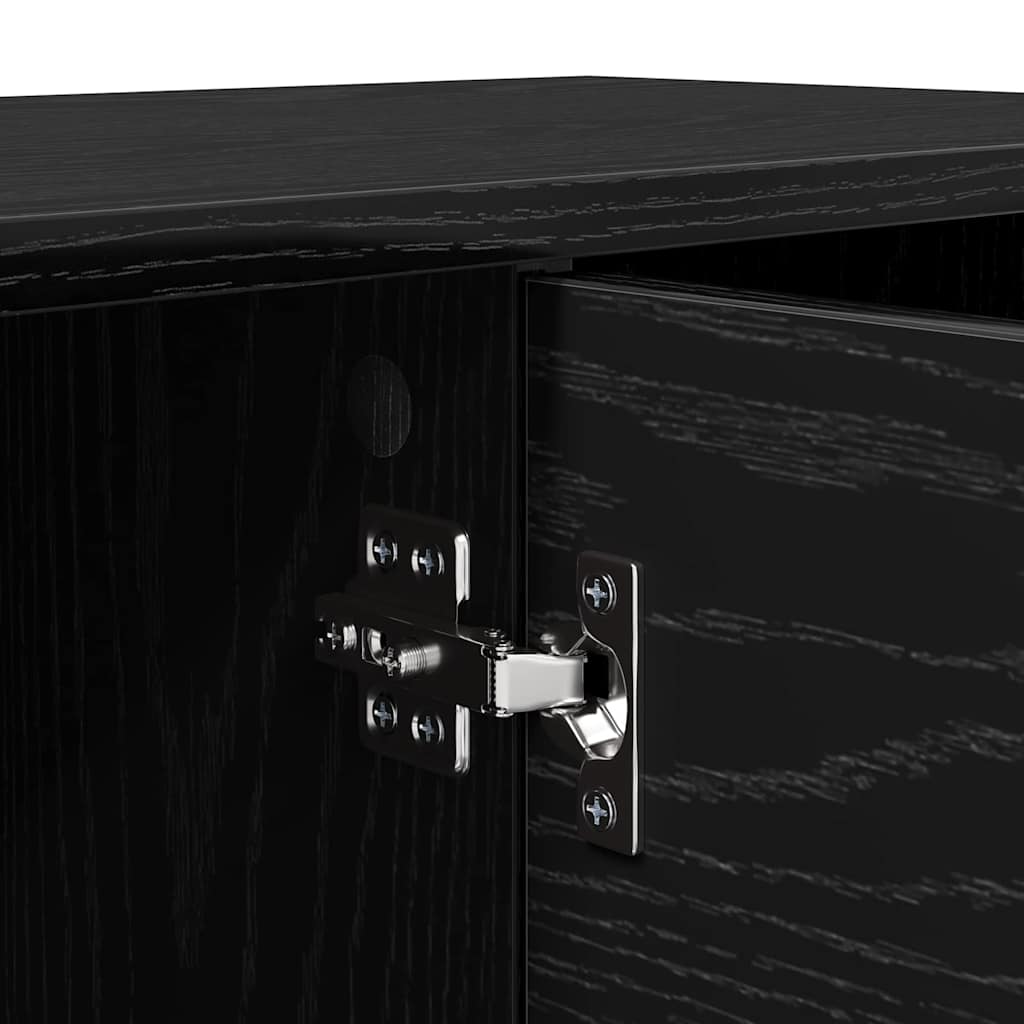 TV-skåp Svart Ek 102 x 35 x 36,5 cm Konstruerat trä