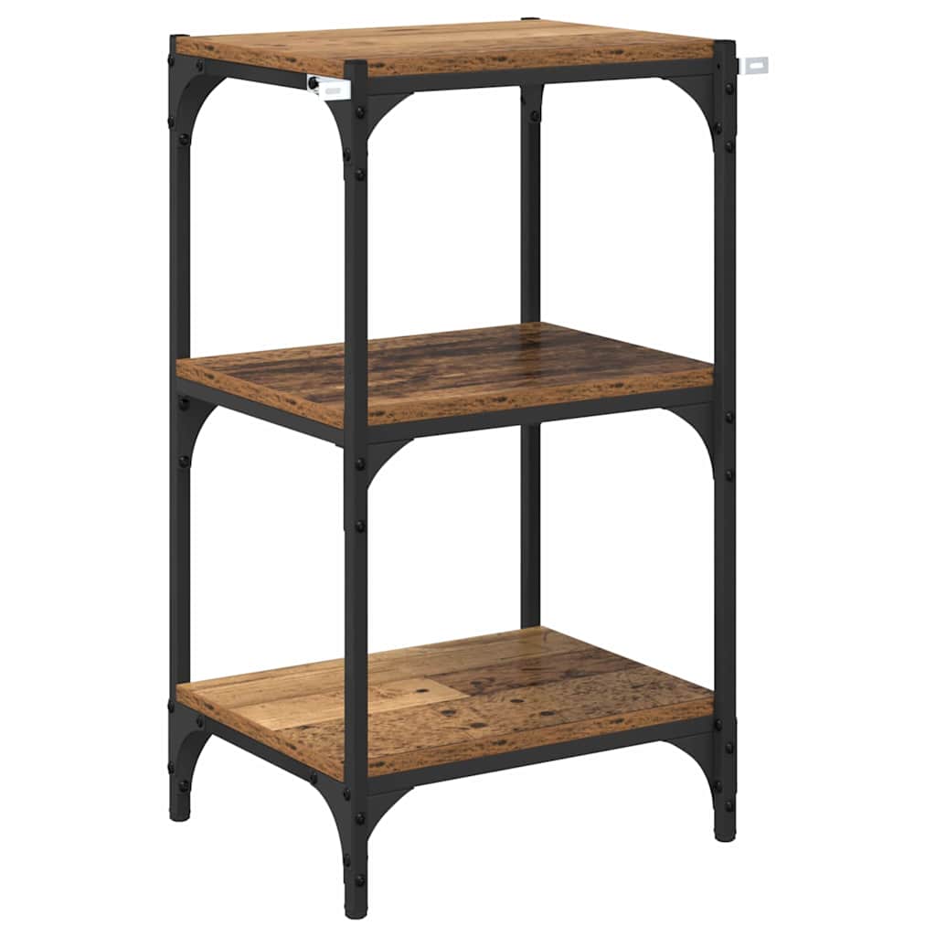 Bokskåp Gammalt trä 40 x 33 x 70,5 cm Konstruerat trä och järn