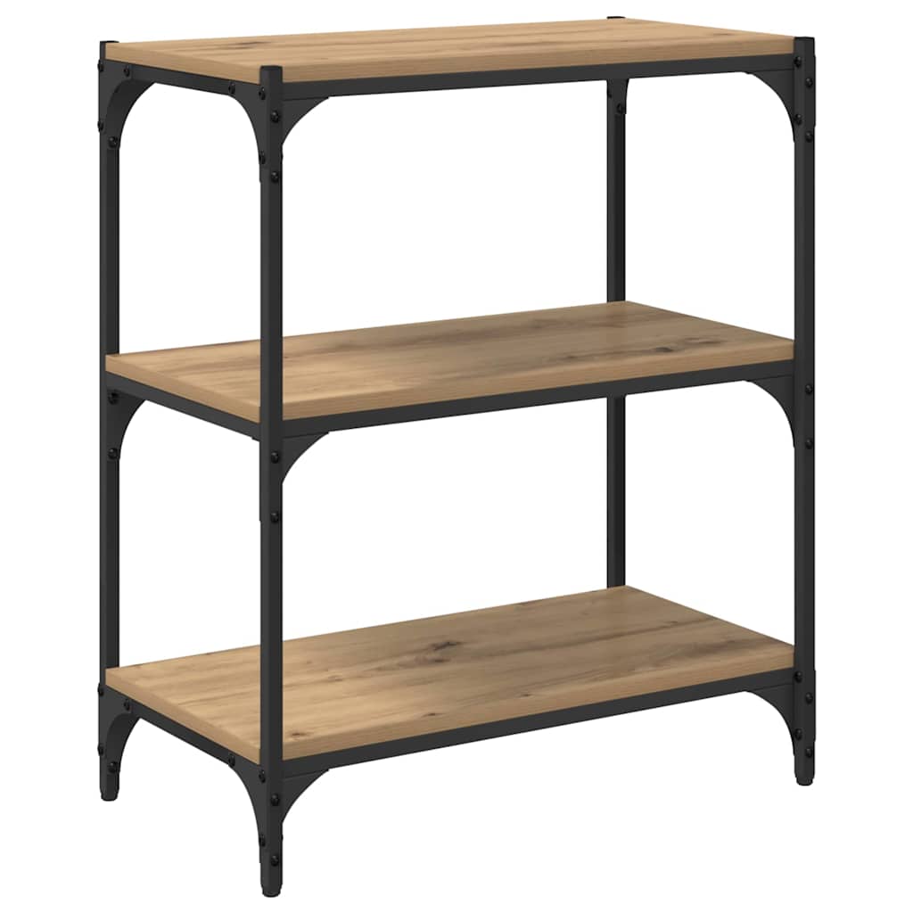 Bokskåp artisan ek 60 x 33 x 70,5 cm Konstruerat trä och järn